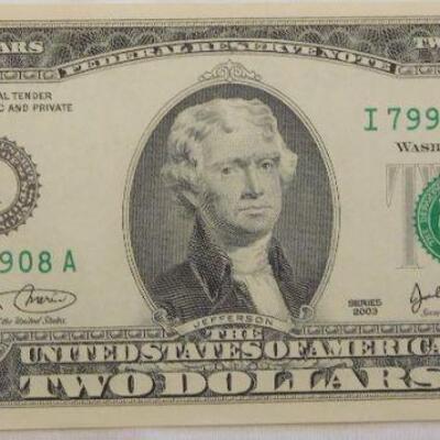 2003 Two Dollar Note