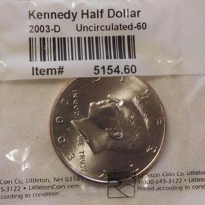2003d Uncirculated Kennedy Half Dollar