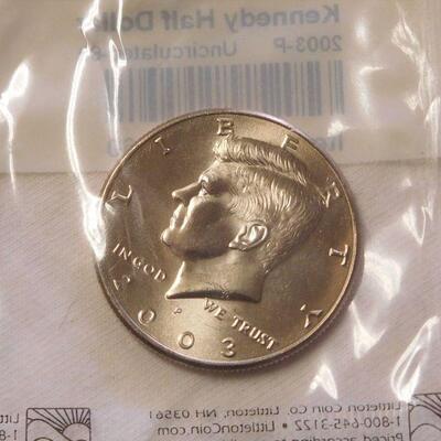 2003p Uncirculated Kennedy Half Dollar