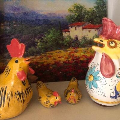 chicken pottery