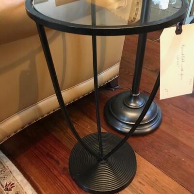 Round glass top table $55
13 X 24