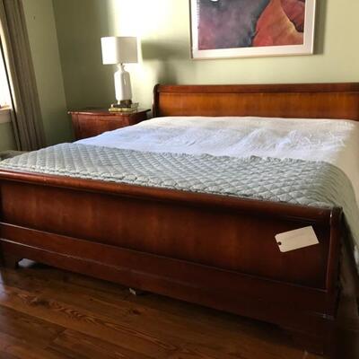 King sleigh bed frame $595 