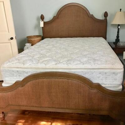 Queen Bed with pillow top mattress and boxspring $1,400