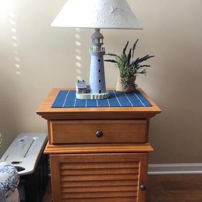 End Table
Light House Lamp
Fake Plant