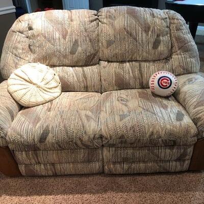 Love Seat with two Recliners