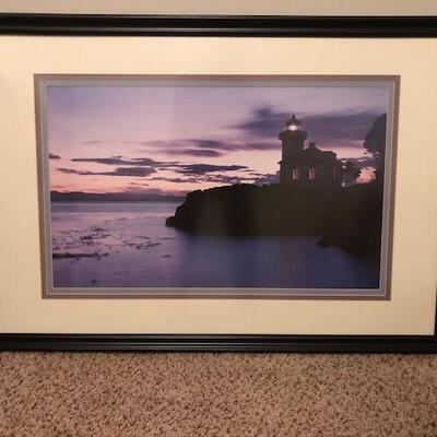 Light House Picture and Frame