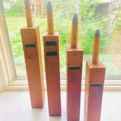Lot 046-K: Quartet of Antique Organ Flue Pipes