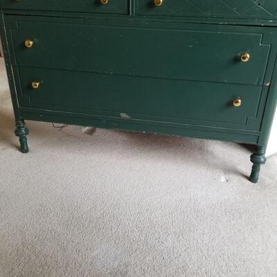 Vintage Green Dresser. $50
