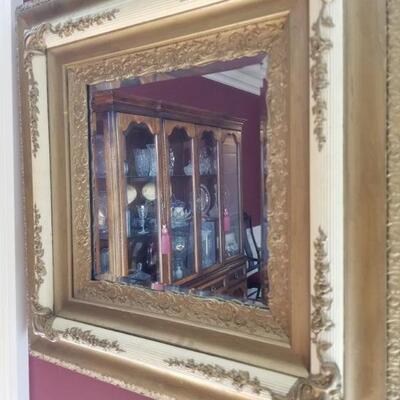 Gold Square mirror. $150