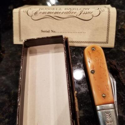Russell Barlow commemorative Knife $75