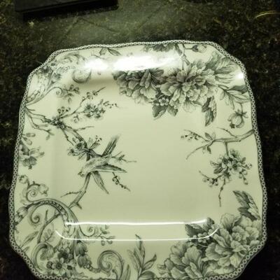 222 Fifth China-Adelaide Grey. 8 Dinner Plates and 8 salad plates.  $4 each piece.