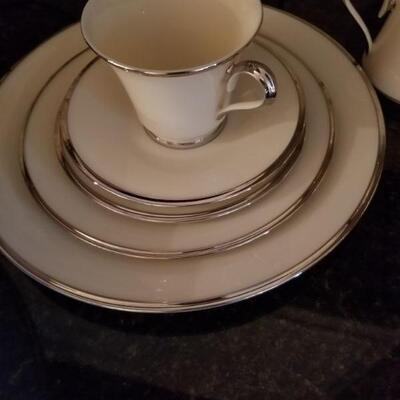 Lenox Solitaire China. Set of 12 and serving pieces. $250