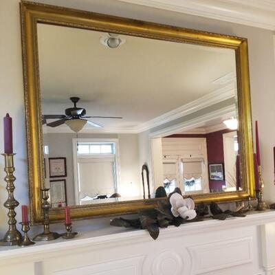 $100 Large Gold Framed Mirror