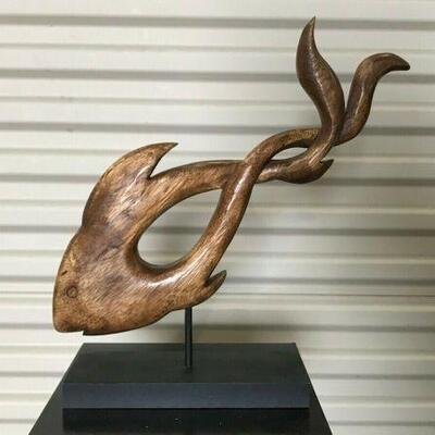 https://www.ebay.com/itm/124441305815	KG107 WOODEN CARVED ABSTRACT FISH DECORATION ART		 Auction 	 Ebay 
