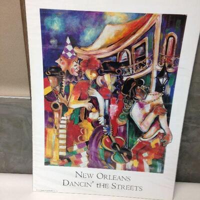 https://www.ebay.com/itm/124444354048	LY0020 New Orleans Dancin' The Streets Print Jeni Genter Nattie Noodle 18X24		 Buy-it-Now 	 $20.00 
