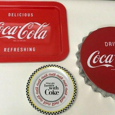 https://www.ebay.com/itm/124444329878	WL215 COCA-COLA MIXED LOT PLATE, METAL SIGN AND TRAY		 Buy-it-Now 	 $20.00 
