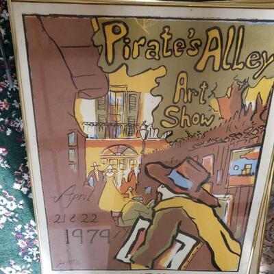 https://www.ebay.com/itm/124432104460	LAR1005A Pirate's Alley Art Show Framed Poster Pickup Only		 Buy-IT-Now 	 $100.00 

