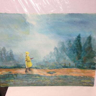 https://www.ebay.com/itm/114524910837	LY0030 Walking in the Rain Water Color Art 30.25X22.75		 Buy-it-Now 	 $50.00 
