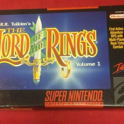 https://www.ebay.com/itm/114521039699	GN3043A SUPER NINTENDO ENTERTAINMENT SYSTEM GAME THE LORD OF THE RINGS IN BOX 		 Auction 	 Ebay...