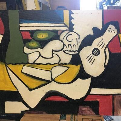 https://www.ebay.com/itm/114509035720	LAR0026 canvas Painting w/ Large Shapes, and instruments, Red, yellow, Green, Wh		 Buy-IT-Now...