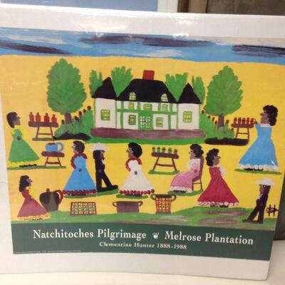 https://www.ebay.com/itm/114524910828	LY0024 Natchitoches Pilgrimage Melrose Plantation Clementine Hunter 1888-1988 Print 20X24...