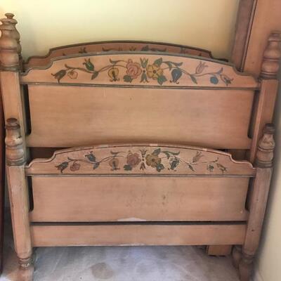 Painted twin bed frames made in Philadelphia 80  years ago $149 each
2 available