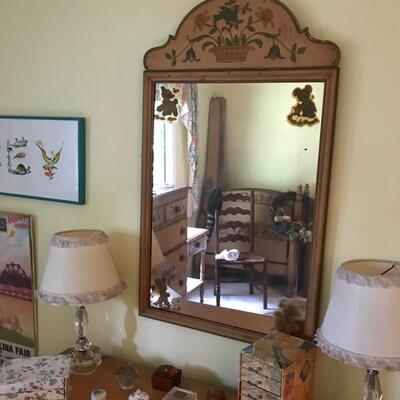 Painted mirror made in Philadelphia 80  years ago $39