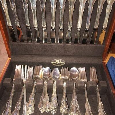 Reed & Barton Sterling -will be sold separately as ;                                              A service for 10  Dinner & salad fork...