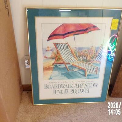 Framed poster - Boardwalk Art Show 1993