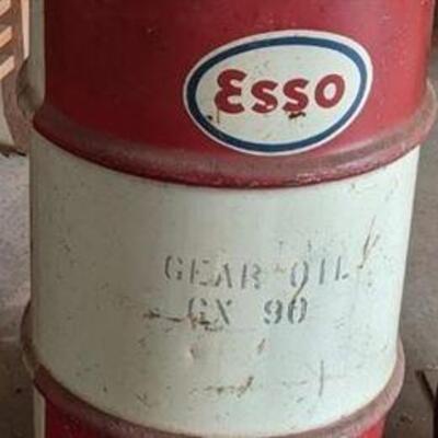 Vintage Esso oil can barrel