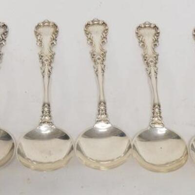 1015	7 MATCHING STERLING SILVER SOUP SPOONS, 6 3/4 IN LONG, 13.01 TROY OZ	300	400	250	PLEASE PAY ATTENTION FOR DAILY ADDITIONS TO THIS...