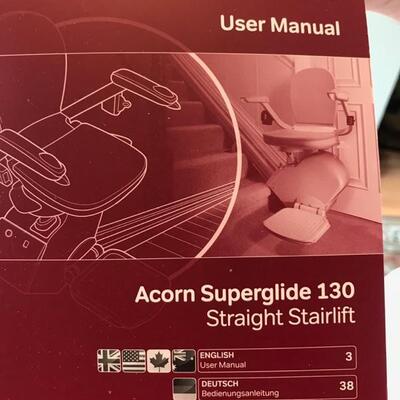 Acorn Superglide 130 straight chairlift $899
reaches 10 steps