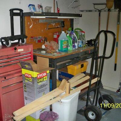 Workbench ; 2pcs. Toolbox ; Furniture Dolly