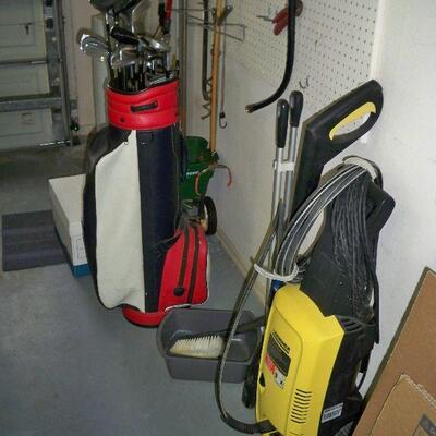 Golf Clubs and Bag ; Powerwasher