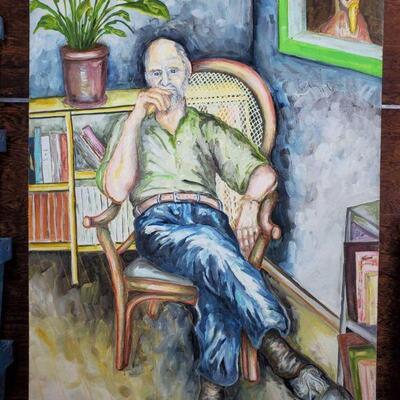 3150: Artist Ron Pippin Self Portrait - Ron Pippin 