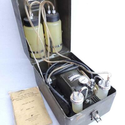 #4132 â€¢ Sorensen Model 1200 Suction And Pressure Apparatus: Vintage Field Surgical