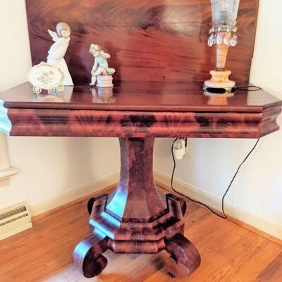 Victorian Antique Mahogany Empire style game table