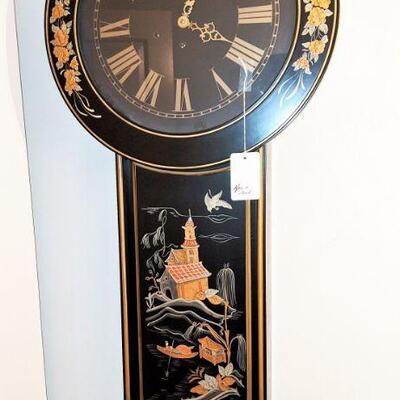 Beautiful Chiming Chinoiserie Tavern Clock (Act of Parliament)