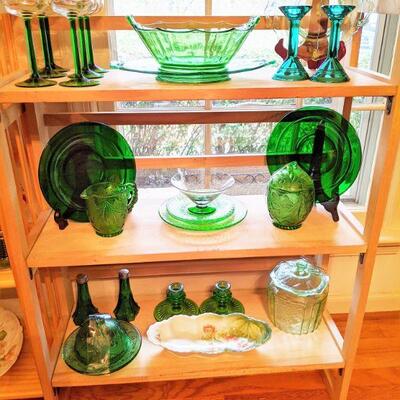 Green Depression Glass