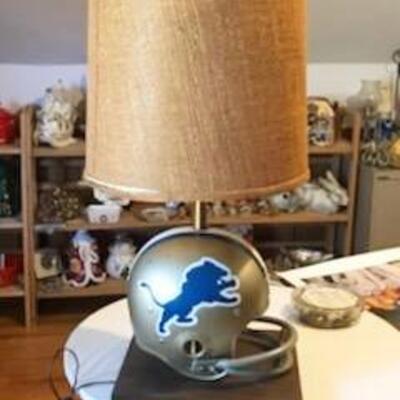 Vintage Colt Helmet Lamp with original Shade