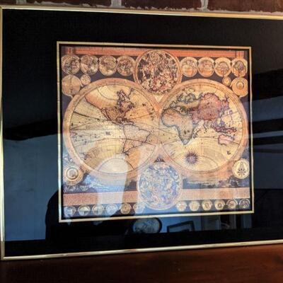 Framed World Map