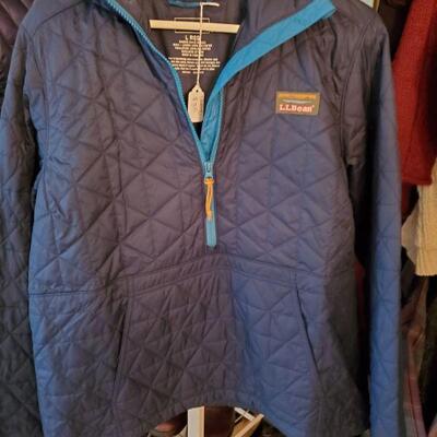 Complete section of the L L BEAN new down jacket