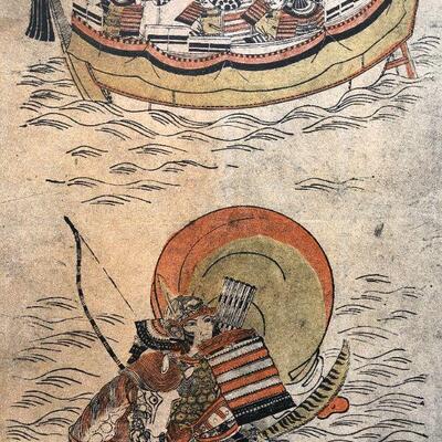 Vintage Japanese Lithograph