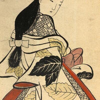 Vintage Japanese Lithograph