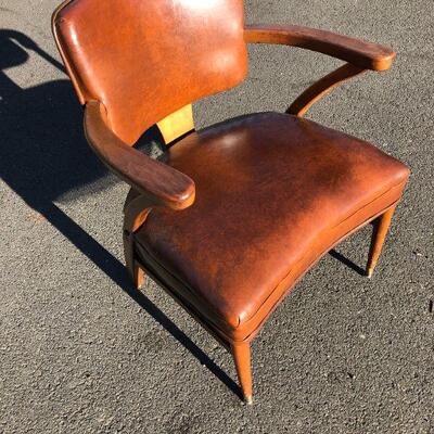 Brown Mid Century Office Chair 