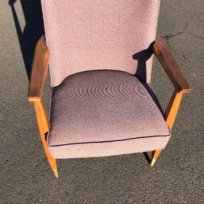 Upholstered Mid Century Office Chair