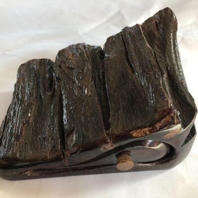 Vintage Live Edge One Compartment Trinket Box