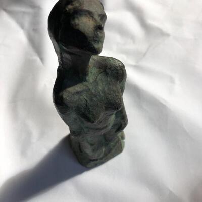 Vintage Nude Woman in Resin Sculpture