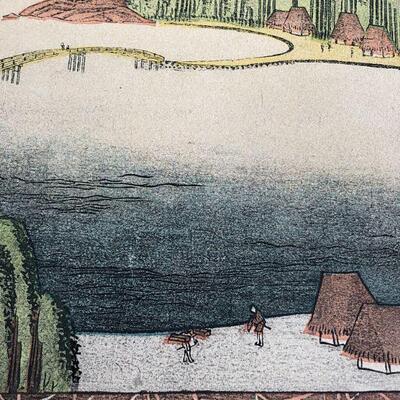 Vintage Japanese Lithograph