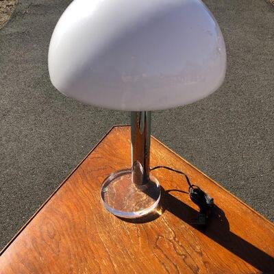 Post Modern Gage Cauchois Chrome and Lucite Touch Lamp
